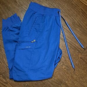 Healing Hands Royal Blue Cargo Pants